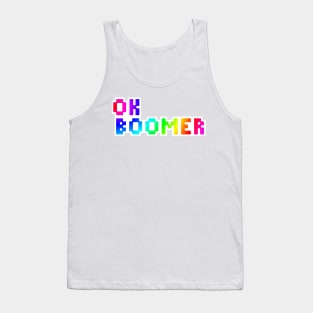 Ok Boomer Pixel Coloful Tank Top